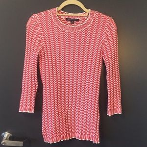 Brooks Brothers Herringbone Red and White Knit!